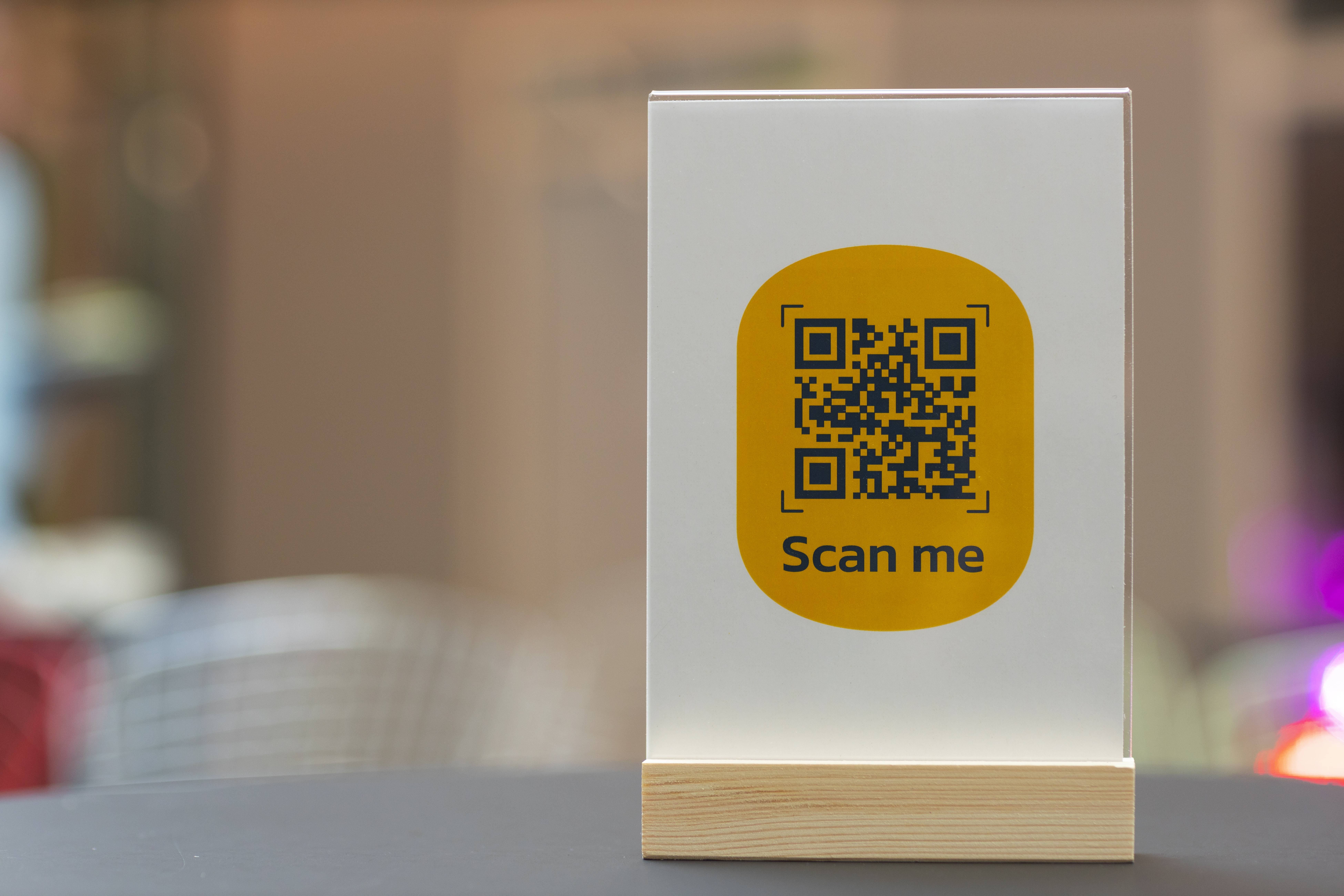 QR payment stand
